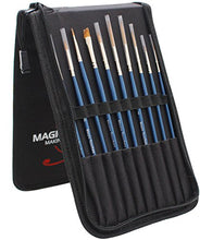 Load image into Gallery viewer, Artist Detail Brushes Script Liner Brushes - 10 Top Quality Weasel Hair (Red Sable) Detail Brushes + Liner Brushes for Decorative Artists and Those Requiring Quality Fine Round Pointed Paintbrushes