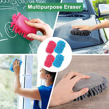 Load image into Gallery viewer, 4 PCS Dry Erase Eraser Washable Microfiber Shag Dry Erase Board Eraser Whiteboard Eraser for Dry Erase Markers, Chalk, School, Home and Office
