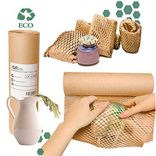 Load image into Gallery viewer, AVITINOSK Honeycomb Cushioning Wrap Paper, 12"x 168' Upgrade Protective Packaging Roll, Eco-Friendly Biodegradable & Recyclable Alternative to Bubble Wrap for Packing Storing & Moving Protect Items