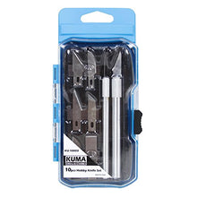 Load image into Gallery viewer, KUMA KU-10003 10 Pcs Hobby Knife, Precision Pen Craft Knives, Art Utility Razor Blades Tool Set