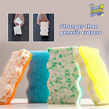 Load image into Gallery viewer, Scrub Daddy - Eraser Daddy 10x with Scrubbing Gems Dual-Sided Scrubber and Eraser, Lasts 10x Longer Than Ordinary Melamine Erasers, Water Activated, Dual Sided, Ergonomic, 2ct (Pack of 2)