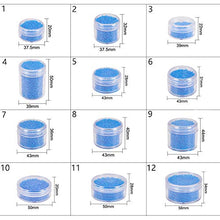 Load image into Gallery viewer, BENECREAT 30 Pack 1.47"x0.78" (10ml) Empty Clear Plastic Bead Storage Container jar with Rounded Screw-Top Lids for Beads, Nail Art, Glitter, Make Up, Cosmetics and Travel Cream