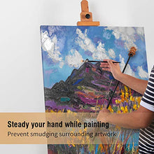 Load image into Gallery viewer, Mahl Stick for Steadying Painter Hand, 33 6/7 Inches in Length Aluminum Rod with Artificial Leather, Artists Painting Hand Rest Tool