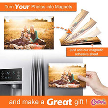 Load image into Gallery viewer, Craftopia Magnetic Adhesive Sheets | 8" x 10" | Pack of 10 | Magnets for Crafts! - Flexible Peel and Stick Self Adhesive for Crafts Photos Stamp Dies and More (8"x10" 10 Pack)