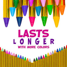 Load image into Gallery viewer, Face Paint Crayons for Kids, Blue Squid 36 Jumbo 3.25" Face & Body Painting Makeup Crayons, Safe for Sensitive Skin, 8 Metallic & 28 Classic Colors, Great for Birthdays & Halloween Makeup