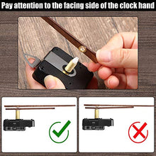 Load image into Gallery viewer, 3 Pieces Quartz Clock Movement with 3 Types of Walnut Wood Clock Hands Clock Movement Replacement Kit Suitable for Clock (14 Inch)