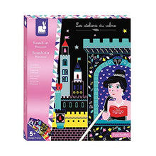 Load image into Gallery viewer, Janod Crafts – No Glue No Mess Scratch Art Princesses – Creative, Imaginative, Inventive, and Developmental Play -- STEAM Approach to Learning – Ages 5-8+, Model Number: J07893