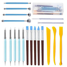 Load image into Gallery viewer, Polymer Clay Tools,Augernis 19PCS Modeling Clay Sculpting Tools with Plastic Case for Kid's After School Pottery Sculpture Classes,Cake Fondant Decoration,Clay,Ceramics Artwork & Holiday Crafts
