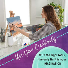 Load image into Gallery viewer, Crafts 4 All Paint Brushes Set Professional Fine Round Pointed Nylon Artist Brush Tips for Acrylic Watercolor and Oil Painting Professional - Set of 12