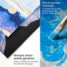 Load image into Gallery viewer, Arteza Gouache Paint, Set of 24 Colors/Tubes (24x12ml/0.4oz) with Storage Box, Rich Pigments, Vibrant, Non Toxic Paints for The Professional Artist, Hobby Painters & Kids, Ideal for Canvas Painting