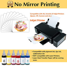 Load image into Gallery viewer, TransOurDream Tru-Iron on Heat Transfer Paper for Dark Fabric (4 Sheets, 8.5x11'') Iron-on Transfers Paper for T Shirts Printable Heat Transfer Vinyl for Inkjet Printer (TOD-7-4)