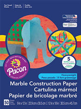 Load image into Gallery viewer, Pacon Marble Construction Paper, 12" x 18", 50-Count, Assorted Marble (148201)