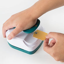 Load image into Gallery viewer, Fiskars Lia Griffith Gift Tag Maker II, Chevron, Teal Green/White