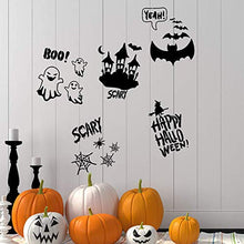 Load image into Gallery viewer, Halloween Plastic Painting Stencils 20 Pcs Reusable Pumpkin Expression Templates for DIY Card, Craft Art Drawing Painting Spraying Window Glass Wood Airbrush Walls Art