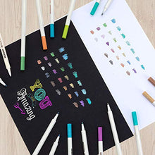 Load image into Gallery viewer, Metallic Markers, Permanent Metallic Paint Pens, Fine Point Doodle Dazzle Marker for Black Paper, Art, Card Making, DIY Photo Album, Scrapbook Crafts, Metal, Ceramic, Glass(26 Colors)