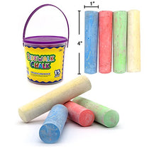 Load image into Gallery viewer, Emraw Chalk Dustless Chalk Non-Toxic Jumbo Color Chalkboard Chalk School Office and Sidewalk Outdoor Chalk Block Bundle for Art and Home Board Chalk Pack of 15