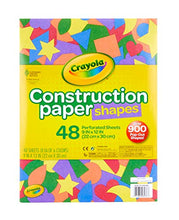 Load image into Gallery viewer, Crayola Construction Paper Shapes, Over 900 Precut Shapes, Kids Craft Supplies