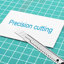 Load image into Gallery viewer, Safety box cutter knife 9pcs, Utility knife retractable box cutter, Box cutters retractable knife, Razor knife, Box knife, Cardboard cutter, Box opener, Utility knives, Boxcutter