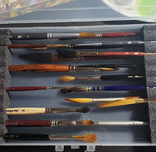 Load image into Gallery viewer, ArtBin KW903 Box with Foam Inserts, Fine Art Portable Paint Brush Organizer, Clear, standart