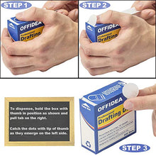 Load image into Gallery viewer, Offidea Professional Drafting Dots 500 pcs - Low Tack Pre-Cut Blank Tape - Easy to Use, for Drawing, Blueprint, Artist, Architect