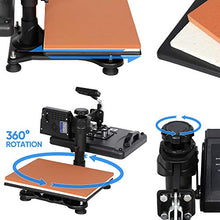 Load image into Gallery viewer, SUPER DEAL PRO 5 in 1 Heat Press Machine Multifunction Sublimation T Shirt Press Machine Hat/Mug/Plate/Cap/T-Shirt