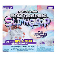 Load image into Gallery viewer, SLIMYGLOOP Make Your Own Holographic DIY Slime Kit by Horizon Group USA, Mix & Create Super Stretchy, Squishy, Gooey, Putty, Sparkly Slime- Glitter, Multicolor