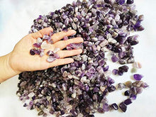 Load image into Gallery viewer, E-Uli Purple Crystal Natural Irregular Shaped Tumbl Pebble Healing 260 gs