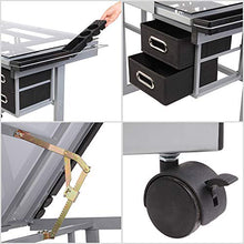 Load image into Gallery viewer, Bonnlo Glass Top Drafting Table, Professional Drawing Desk Art Craft Work Station, Angle Adjustable w/Storage Drawers for Reading, Writing