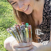 Load image into Gallery viewer, OfficeGoods Earth Tone Gel Pen Set - 24 Premium & Vivid Colors with a Full Set of Refills Included. Perfect for Nature Scenes, People & Animals - with More Ink.