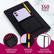 Load image into Gallery viewer, WA Portman Premium A5 Blank Sketchbook for Drawing - Padded Hardcover Sketchbook 160pg - Thick 120gsm Paper Art Book Sketchbook Journal for Multimedia - Water Resistant Cover - Pocket Pen Loop & More