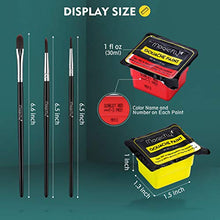 Load image into Gallery viewer, Magicfly Gouache Paint Set, 24 Colors x 30ml(1 oz) Unique Jelly Cup Design with 3 Paint Brushes and a Handhold Portable Carrying Case, Watercolor Gouache Painting Set for Artist, Student, Kids