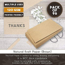 Load image into Gallery viewer, Kraft Stationary Paper for Crafting, Letter Size (8.5 x 11 in, Brown, 96 Sheets)