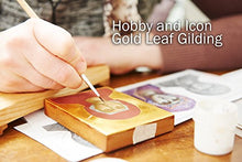 Load image into Gallery viewer, Genuine Gold Leaf Sheets 23k - by Barnabas Blattgold - 3.4 inches - 25 Sheets Booklet - Transfer Patent Leaf