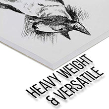 Load image into Gallery viewer, US Art Supply 9 in. x 12 in. Premium Heavy-Weight Charcoal Paper Pad, 160gsm, 90 Pound, 32 Sheets (Pack of 2)