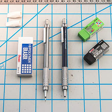Load image into Gallery viewer, Pentel Graph Gear 500 Automatic Drafting Pencil with Lead and Mini Eraser, 0.5 mm (PG525LEBP),Black,1 Pack w/ Lead & Eraser