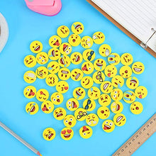 Load image into Gallery viewer, LovesTown Mini Erasers, 60 Pcs Novelty Erasers Mini Pencil Erasers Yellow Fun Erasers for Students Classroom Rewards Gift Bag Filler