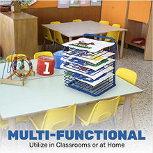 Load image into Gallery viewer, Marvel Education Co. Economy Drying Rack - 2 3/4 x 17 x 25 - Blue