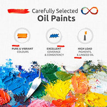 Load image into Gallery viewer, ZenART Professional Oil Paints Set - 8 x Large 45ml Tubes - Essential Palette for Artists, Eco-Friendly, Non-Toxic, and Lightfast Paint with Exceptional Pigment Load - The Infinity Series