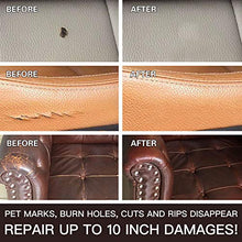 Load image into Gallery viewer, Vinyl and Leather Repair Kit for Couches | P Leather Leather Repair Paint Gel for Sofa, Jacket, Furniture, Car Seats, Purse. Perfect Color Matching for Genuine, Bonded, PU, Faux Leather