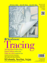Load image into Gallery viewer, Strathmore 370-9 300 Series Tracing Pad, 9"x12" Tape Bound, 50 Sheets,White.