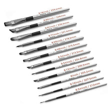 Load image into Gallery viewer, Nicpro 12 PCS Acrylic Paint Brushes Artist Taklon Painting Brush Set for Watercolor Oil Gouache Ceramic Face Body Shoes Craft Model, Kid & Adult Art Paintbrushes