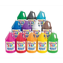Load image into Gallery viewer, Colorations Simply Washable Tempera Paint, 12 Color Variety Set(1 GallonEach) –Easily Washes Off–Vibrant Colors, Rich Coverage -Dries to a Matte Finish –, Economical Classroom Paint