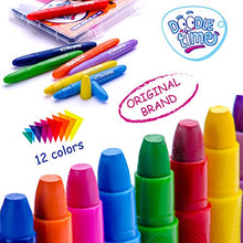 Load image into Gallery viewer, Doodle Time Face Paint Crayons Kit! Face and Body Paint Stick for Halloween Makeup, Face Painting at Parties, Clown Costume Facepaint for Kids! White, Black, Green, Blue, Red, Pink and More!