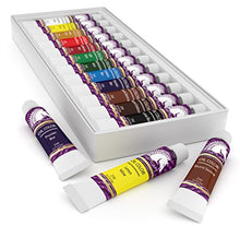 Load image into Gallery viewer, Oil Paint Set - 21ml x 12 - Oil-Based Paints in Tubes - Artists Quality Art Colors - Professional Painting Supplies - MyArtscape
