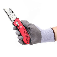 Load image into Gallery viewer, FC Folding Pocket Utility Knife - Heavy Duty Box Cutter with Holster, Quick Change Blades, Lock-Back Design, and Lightweight Aluminum Body
