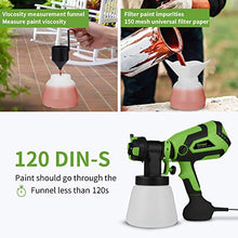 Load image into Gallery viewer, Paint Sprayer for Home, Ginour 600W Hvlp Spray Gun, Electric Paint Sprayers with 5 PCS Filter Papers, 4 Nozzles, 3 Spray Patterns, 1000ml Container for Home and Outdoors, Painting Projects