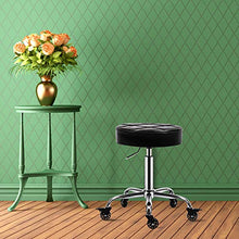 Load image into Gallery viewer, CoVibrant Ergonomic Lockable Rolling Stool Adjustable Swivel for Medical Doctor Office Spa Kitchen Desk Esthetician Artist Exam Room (Black Backless)