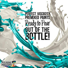 Load image into Gallery viewer, Pouring Masters 36-Color Ready to Pour Acrylic Pouring Paint Set with Silicone Oil & Gloss Medium - Premium Pre-Mixed High Flow 2-Ounce & 8-Ounce Bottles - For Canvas, Wood, Paper, Crafts, Tile