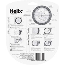 Load image into Gallery viewer, Helix Angle and Circle Maker with Integrated Circle Templates, 360 Degree, 6 Inch / 15cm, Assorted Colors (36002)