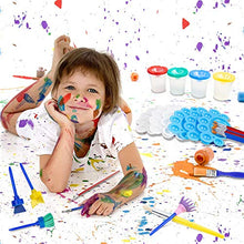 Load image into Gallery viewer, BigOtters Painting Tool Kit, 34Pcs Paint Supplies Include Paint Cups with Lids Palette Tray Multi Sizes Paint Pen Brushes Set for Kids Gifts School Prizes Art Party